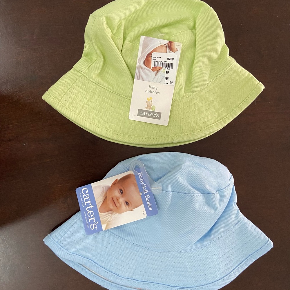 Carter's Kids Sun Hat Set - Green and Blue